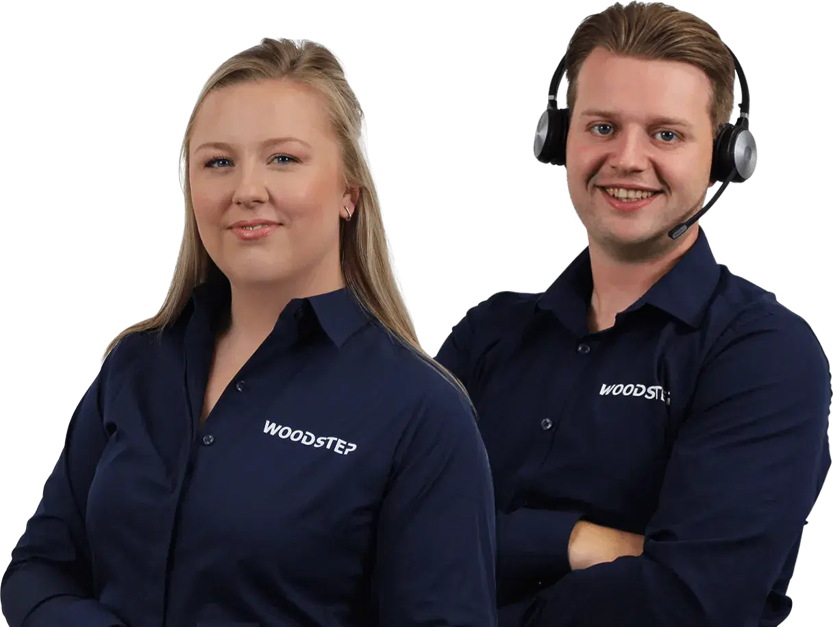 Medewerker van de Woodstep-klantenservice