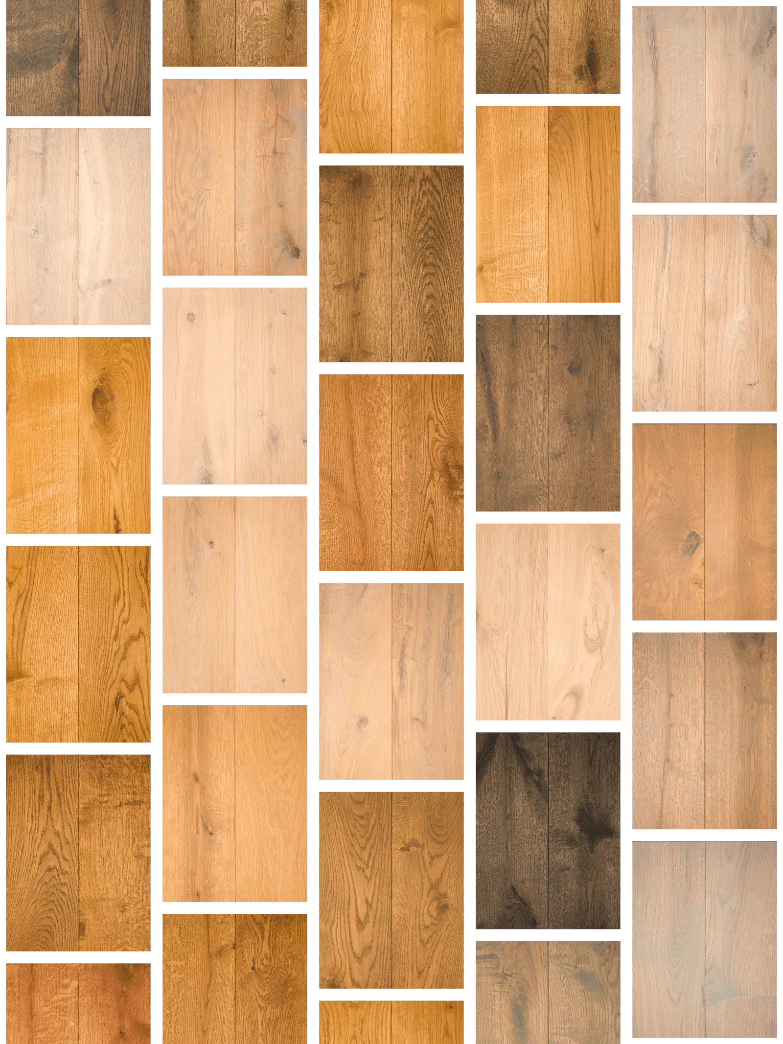 Collage van vloerkleuren