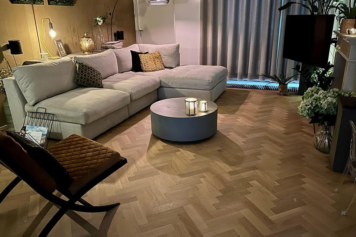 Oak parquet floor