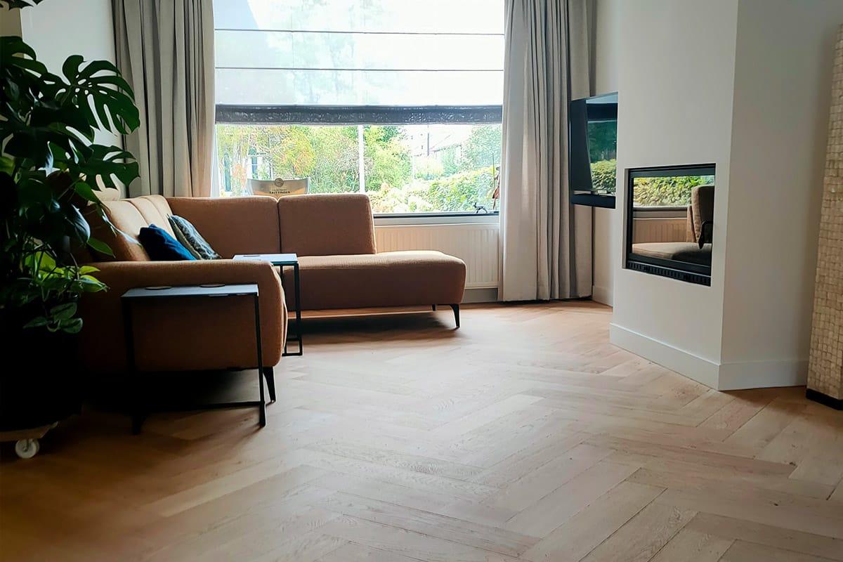 Oak parquet floor